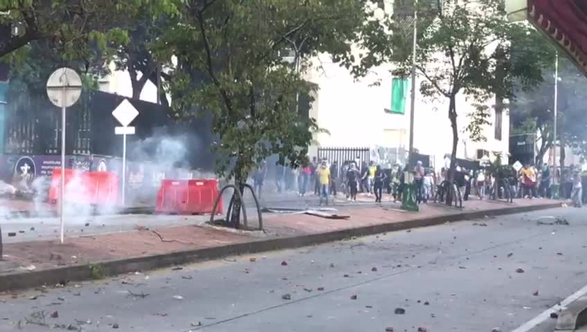 Durante estos hechos fue capturado un hombre