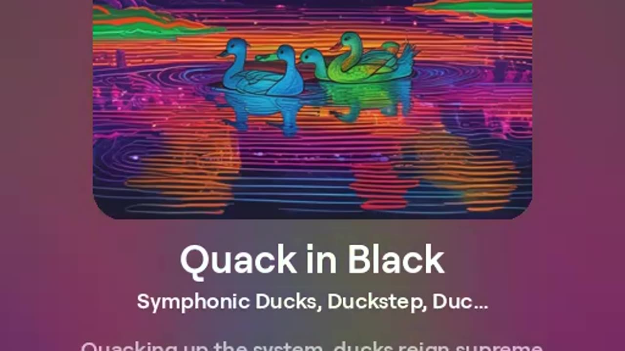 Quack in Black