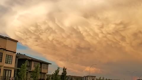 Eerie clouds over Calgary Alberta