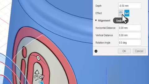 Fusion 360: Import SVG then emboss on a face