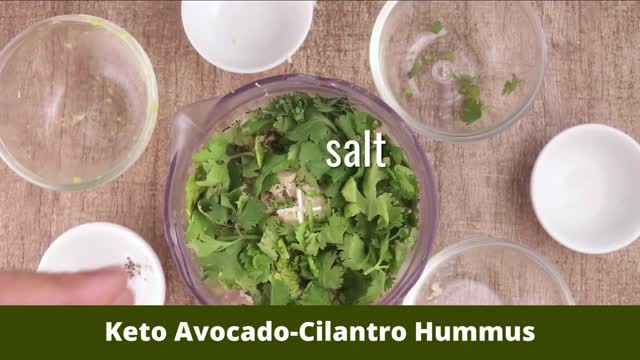 Keto Avocado Cilantro Hummus | Keto Diet Recipe For Beginners