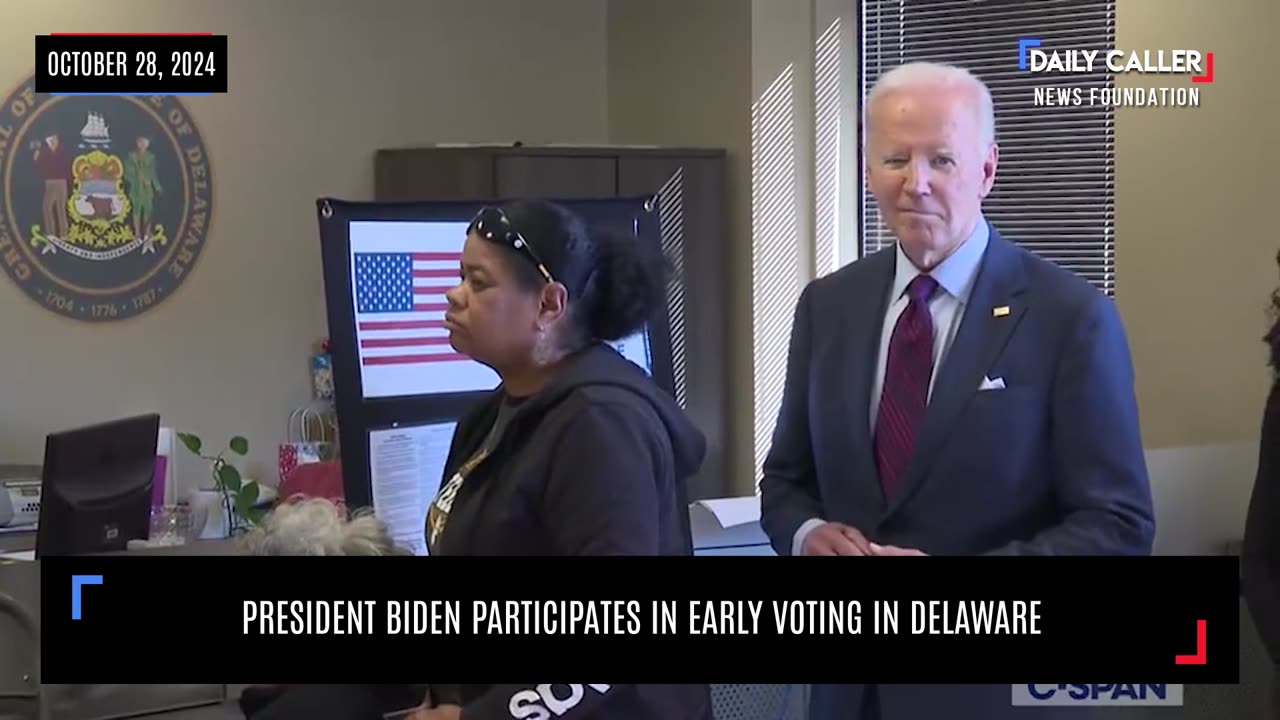 President Biden Participates In Early Voting In Delaware