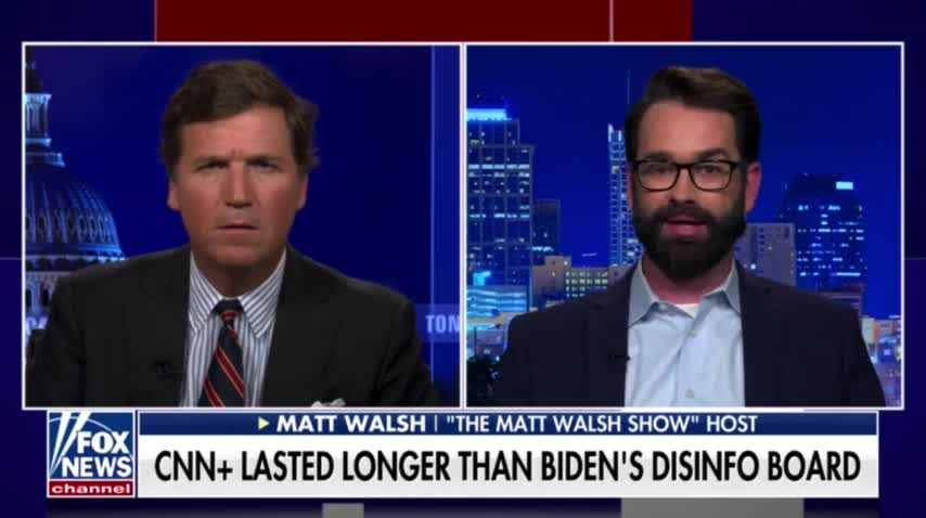 Matt Walsh Joins Tucker To Absolutely ROAST Biden's Failed Ministry Of Truth