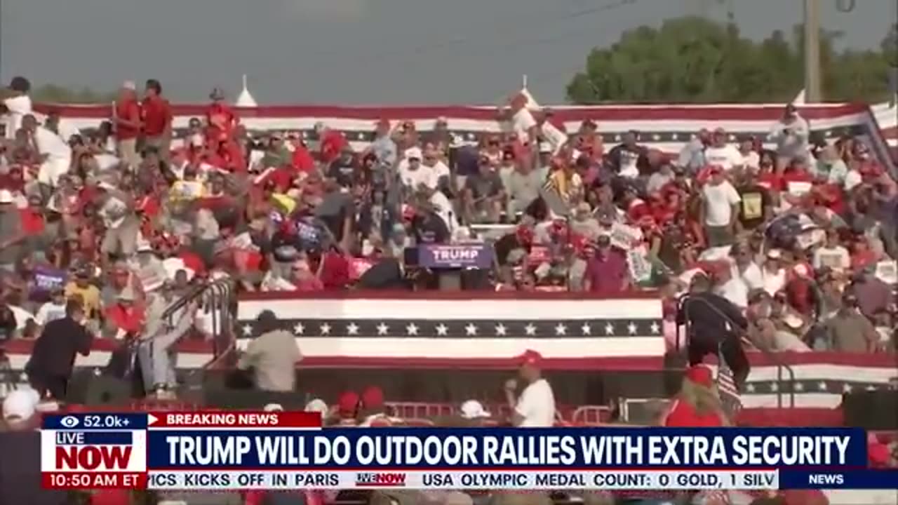 Trump outdoor rallies continue with added US Secret Service protection, he says | LiveNOW from FOX