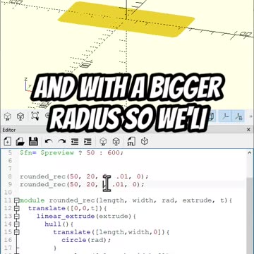 OpenScad: Make a Rounded Box