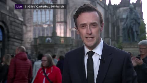 King Charles and his siblings walk behind Queen’s coffin