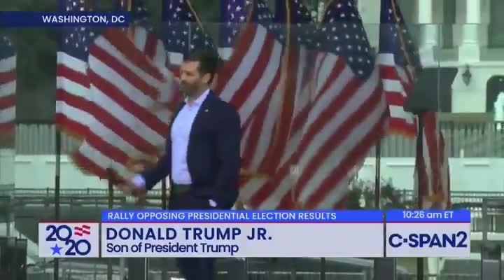 Trump Jr. SCREAMS at GOP, Brings Down the House at DC Trump Rally