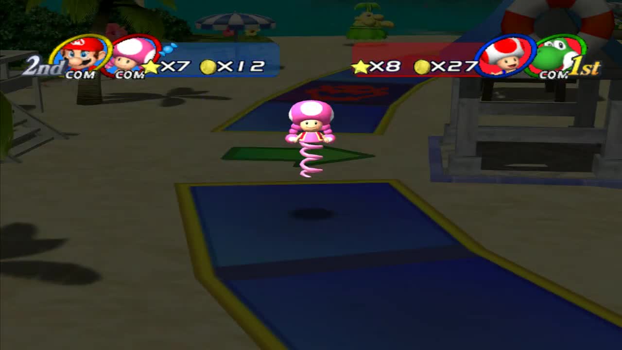 Mario Party 8 - Goomba's Boot Boardwalk Toad + Yoshi Vs Mario + Toadette