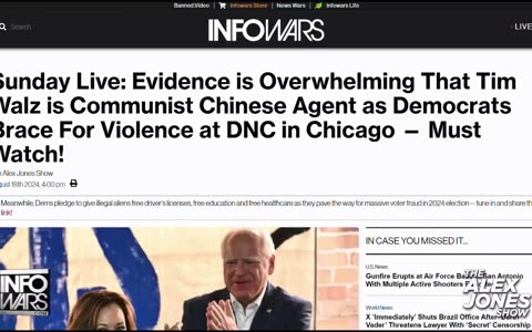 Emergency! Tim Walz Is A Confirmed Communist Chinese Agent -