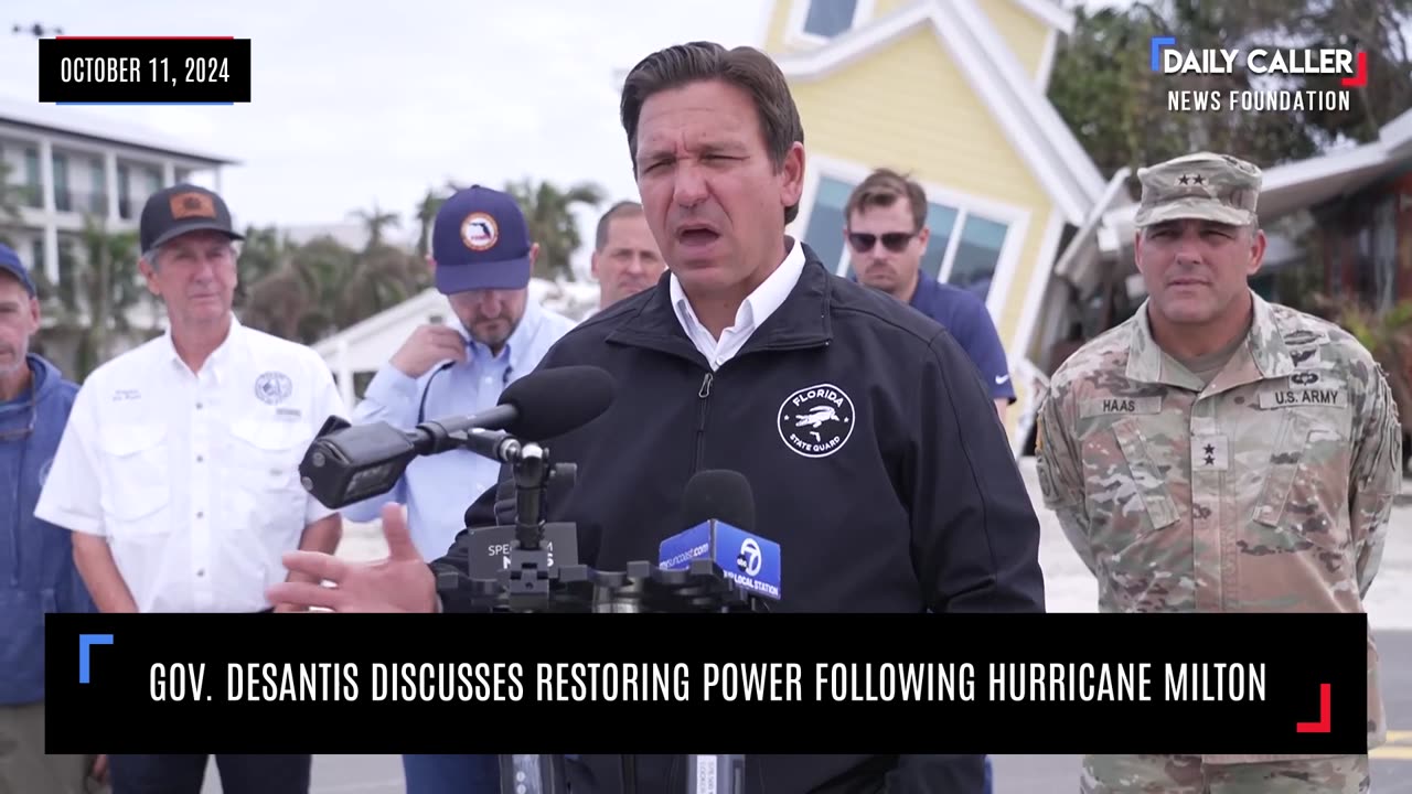 Gov. DeSantis Discusses Restoring Power Following Hurricane Milton