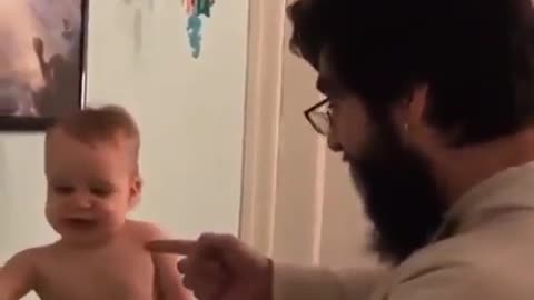 dad singing with his son