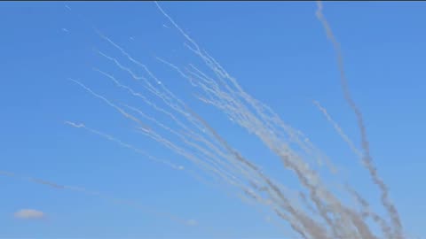 🇮🇱🇵🇸 Israel War | Rockets from Gaza Towards Ashkelon | RCF