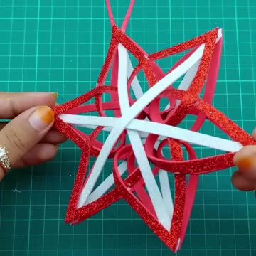 Handmade Christmas ornaments making for home decoration