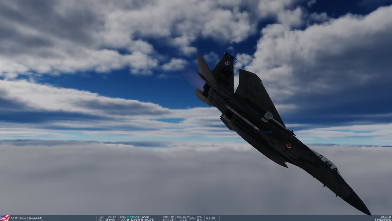 F-15C vs 2 IRIAF F-4Es over the Persian Gulf DCS 2.9+