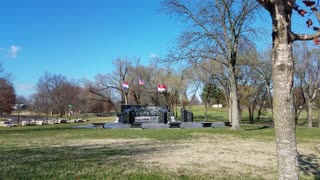 Flags in the breeze