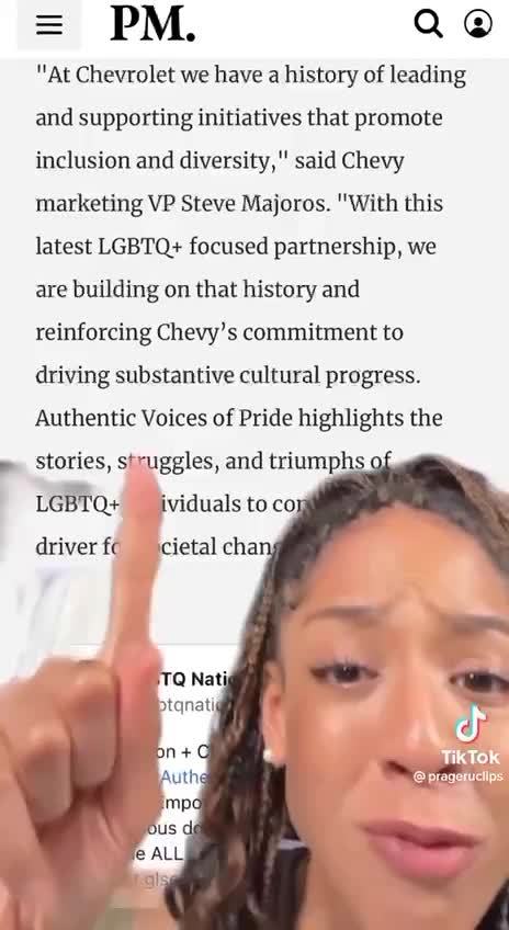 Chevrolet partners with the LGBTQ to indoctrinate our children in schools