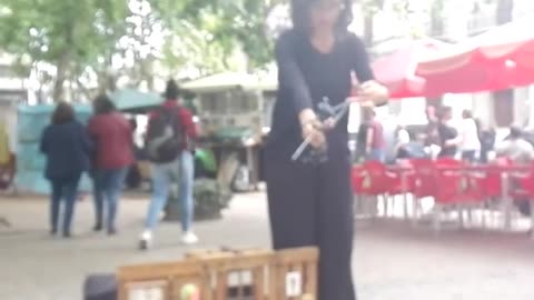 Dancing puppet, Ciudad Vieja, Montevideo