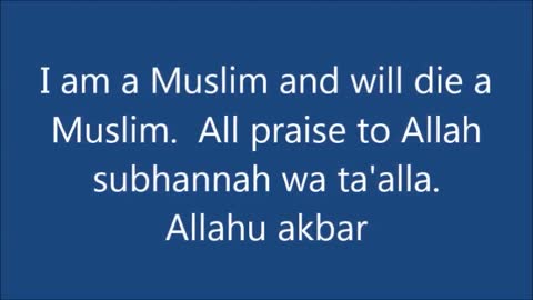 How did I know that I had really turned from Christianity to Islam?