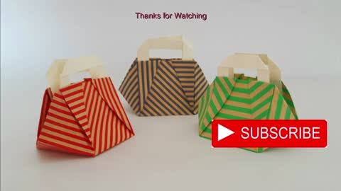 How to Make an Origami Bag Como Fazer Bolsa de Origami (All Paper Art)