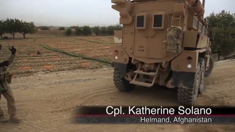 Marines repair roads in Afghanistan