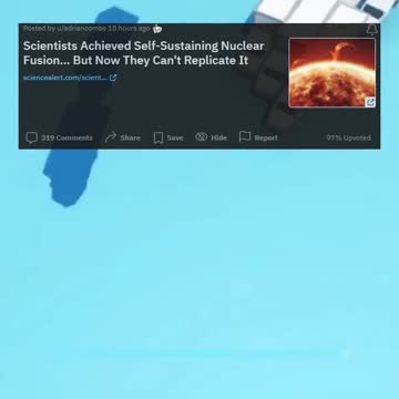 Scientists Achieved Self-Sustaining Nuclear Fusion But Now They Cant Replicate It