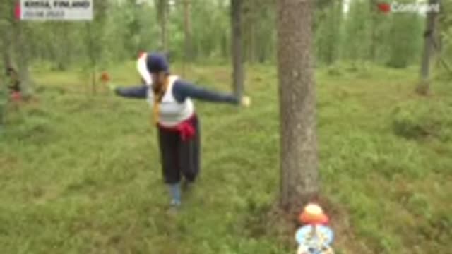 Tree-hugging world championship took place in Arctic Finland