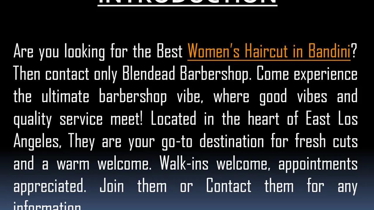 One of the Best Women’s Haircut in Bandini