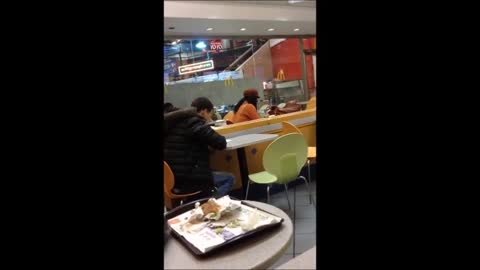 Stoned guy in Mcdonalds