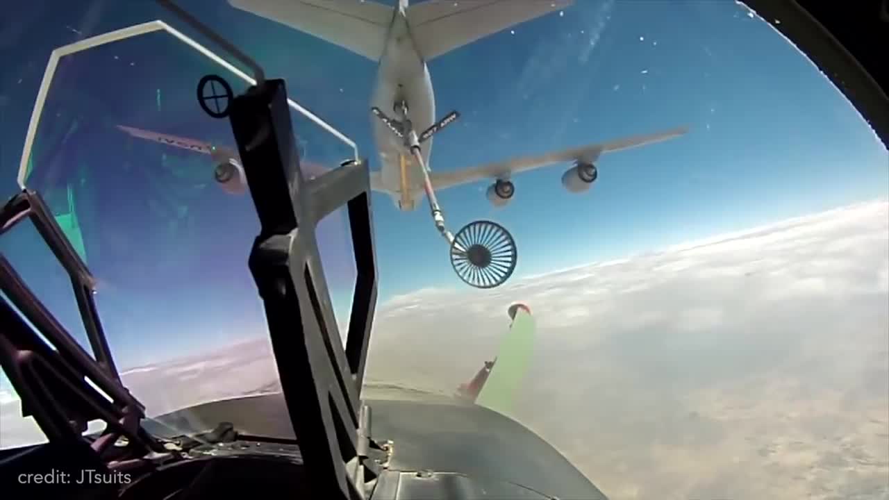 Helicopter destroys massive object