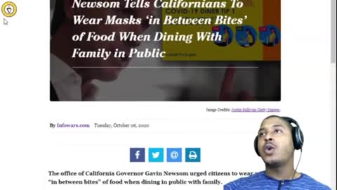 Newsom Tells Californians To Wear Masks 'In Between Bites' When Dinning With Family In Public