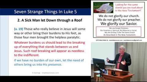 Seven Strange Things In Luke 5