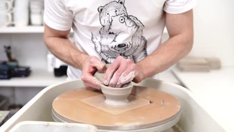 Making a White Impulse Trinket Bowl - Full Process ASMR