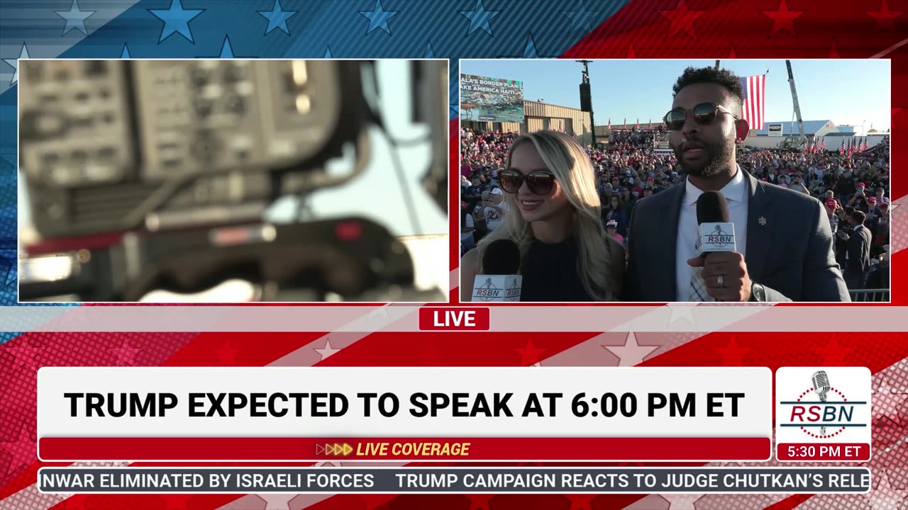 WATCH: Trump Force One Flyover at Rally in Latrobe, PA - 10/19/24