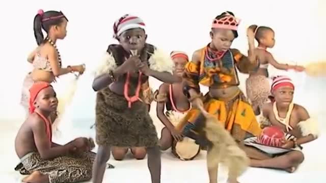 CUTE AFRICAN CHILD SHOWS OFF HER DANCING SKILLS