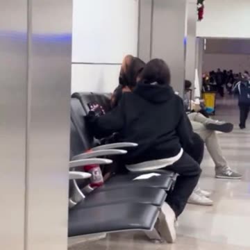 Woman has screaming meltdown on her boyfriend at the Fort Lauderdale Airport in Florida.