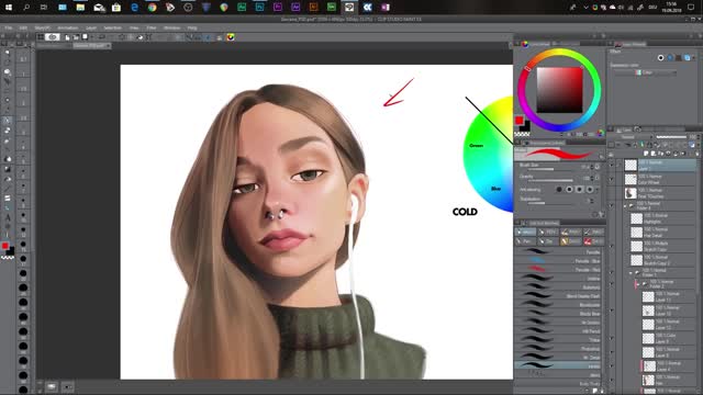 How to Paint Skin in Photoshop Tutorial for beginners