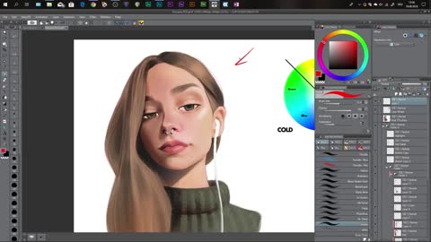 How to Paint Skin in Photoshop Tutorial for beginners