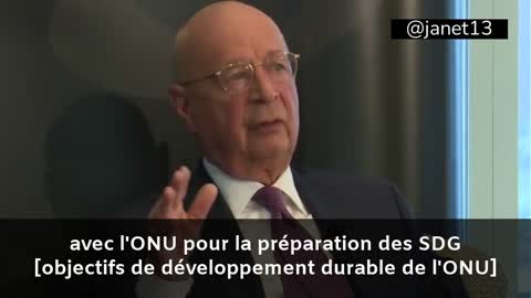 K. Schwab parle de son alliance avec l'ONU, les gvts et les organisations internationales