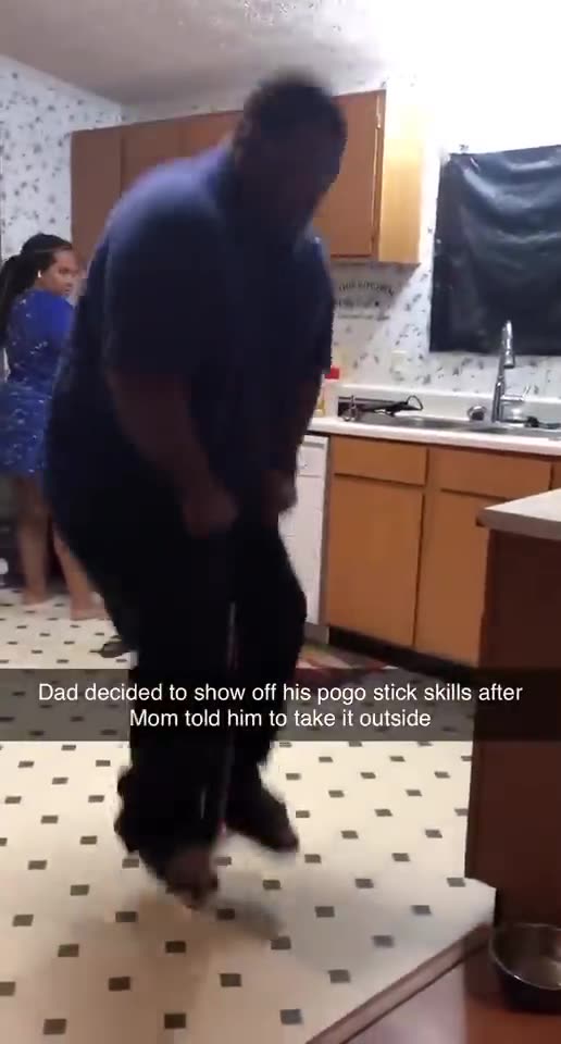 Pogo Stick Through The Floor