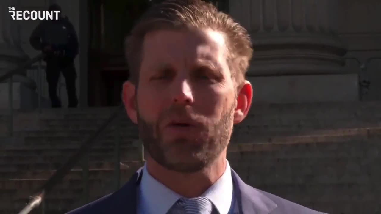 Eric Trump goes off after appearing at his father's civil fraud triall