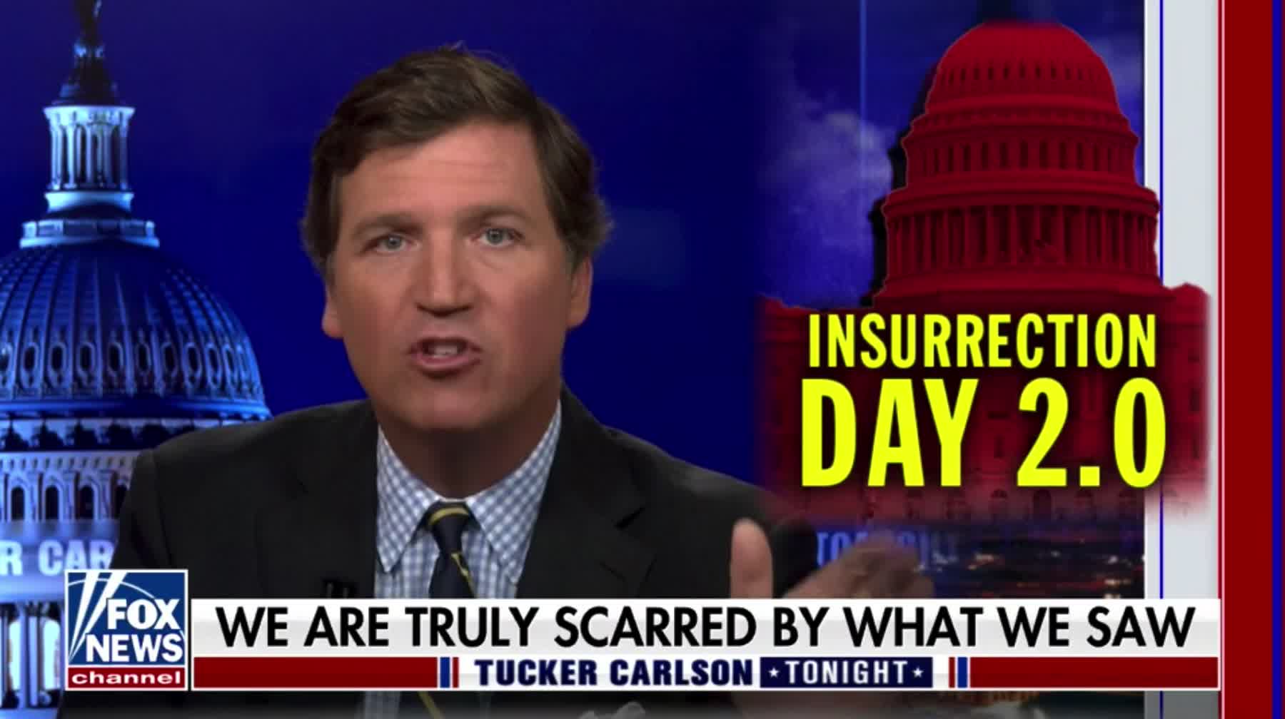 Tucker Carlson on the "insurrection" from Colbert's staffers