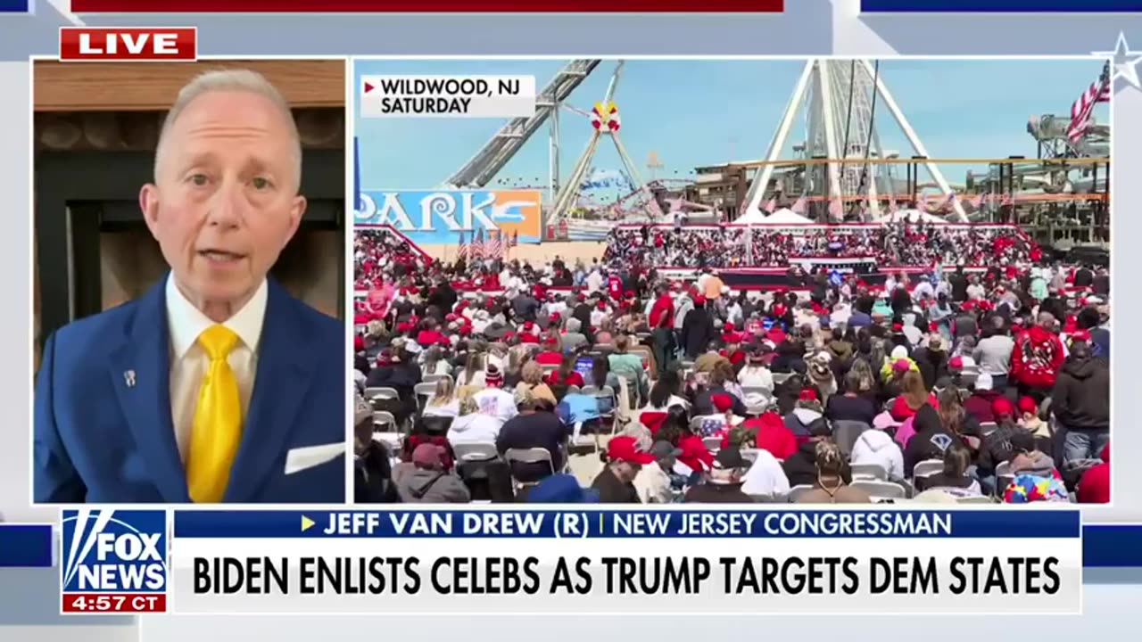 Trump draws as many as 100k supporters to rally in deep-blue state Gutfeld Fox News