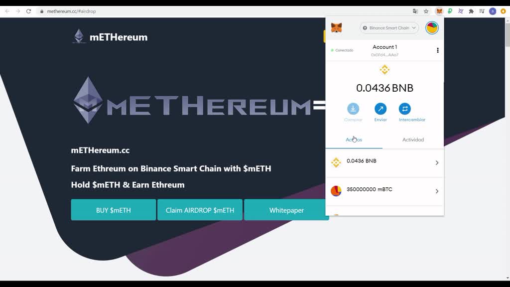 Airdrop mETH(MoonETHereum) + mDogeCoin + MBitcoin Metamask/TrustWallet Junio 2021