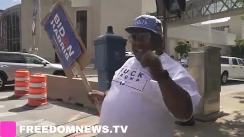 Biden supporter tells women attending RNC that he hopes their daughters “get rápèd.”