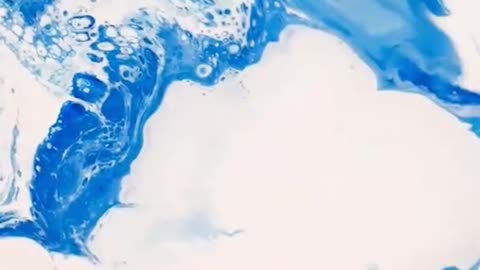 It's so beautiful to draw waves with creative fluid