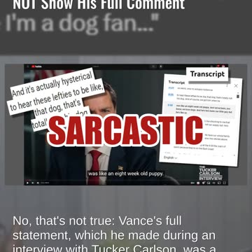 Fact Check: JD Vance Did NOT Admit To Using A 'Rent-A-Dog' -- Clip Does NOT Show His Full Comment