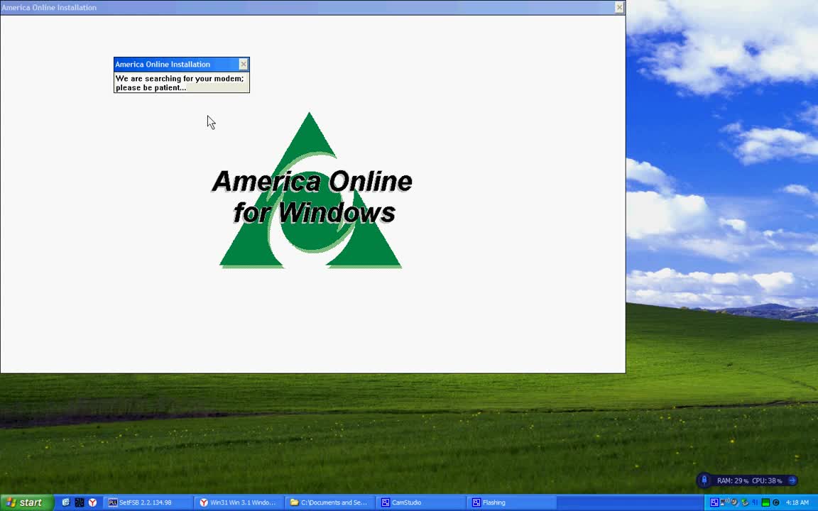 Installing AOL 1.1 from 3/25/1993 on Windows XP!