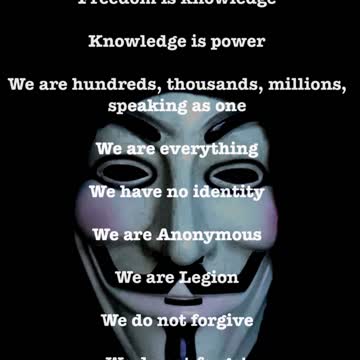 We are hundreds, thousands, millions, speaking as one.
