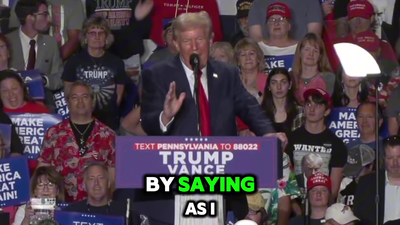 Trump makes huge announcement at rally in Erie Pennsylvania - 9/29/24