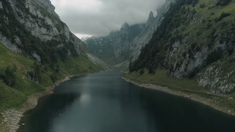 Mountains in the fog